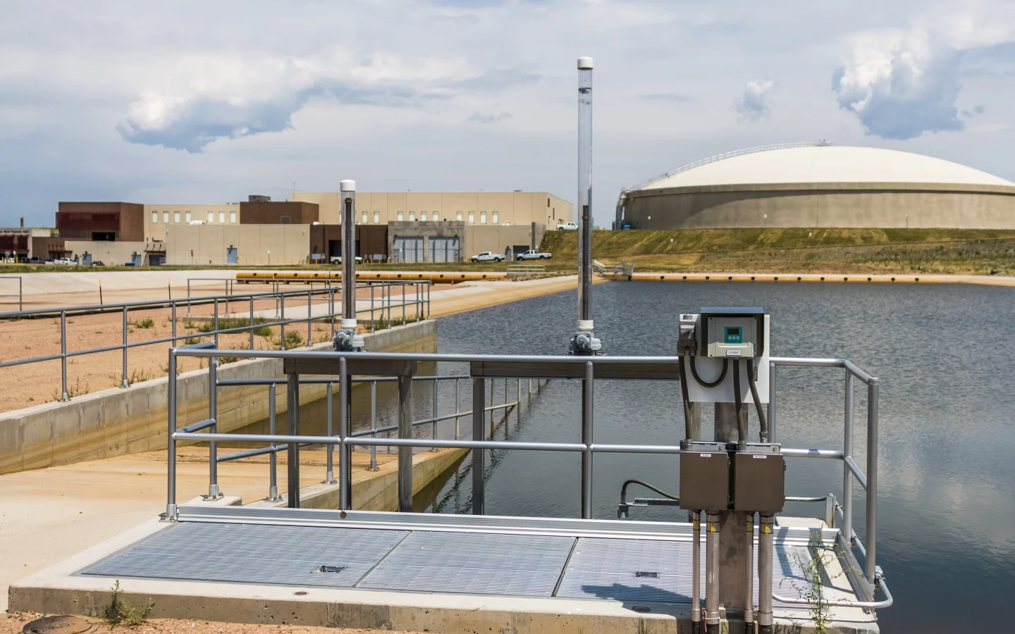 Concrete water treatment facility, a commercial infrastructure project managed before founding Levitate Construction